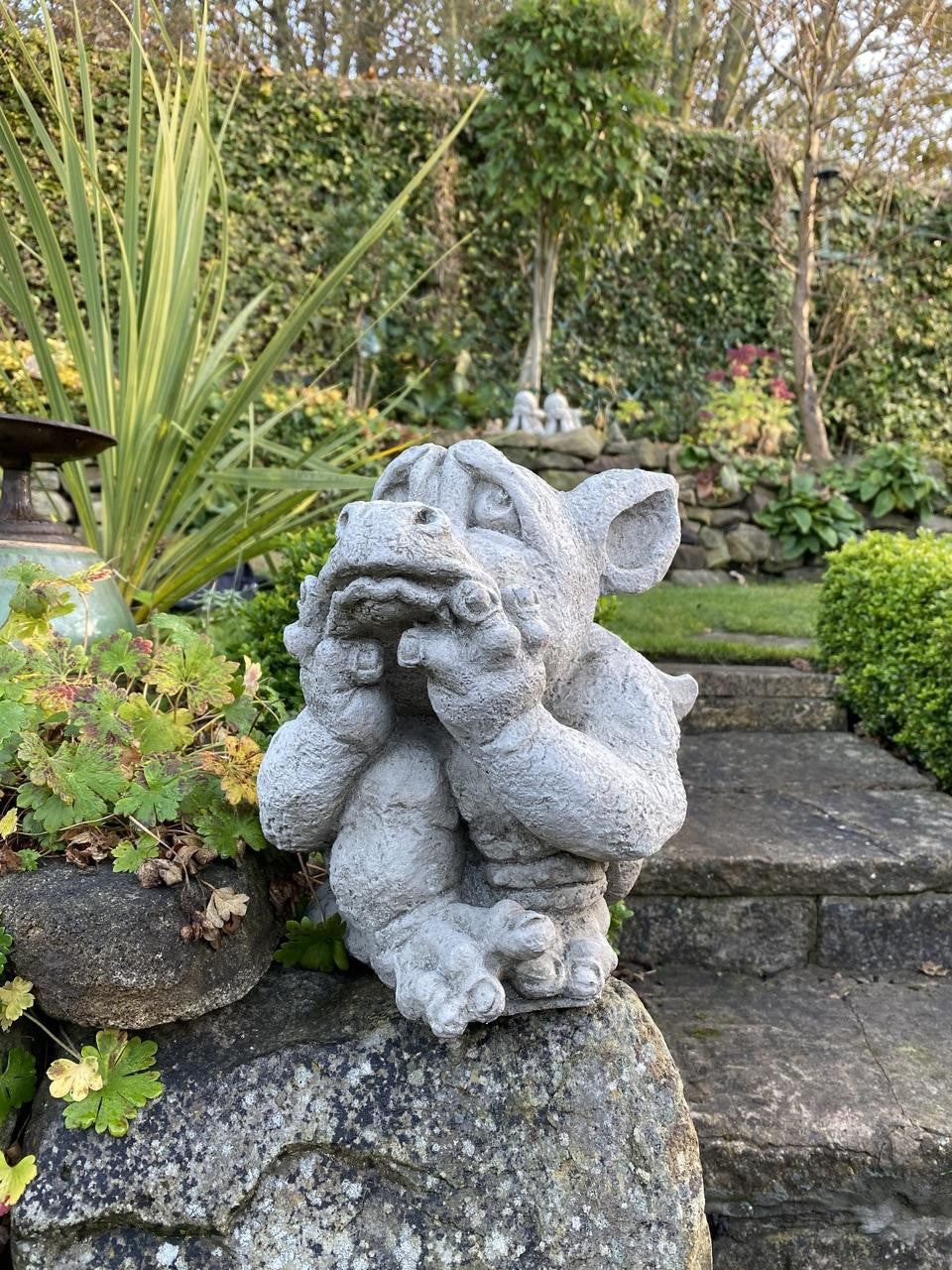 Sad Dragon Mythical Garden Ornament