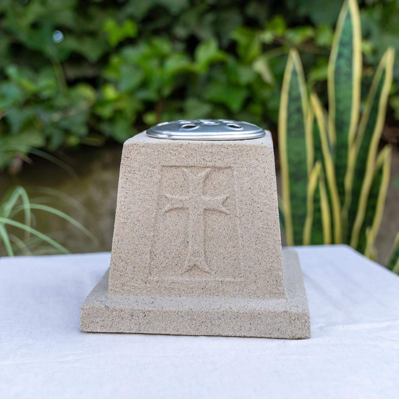 Sandstone Memorial Vase