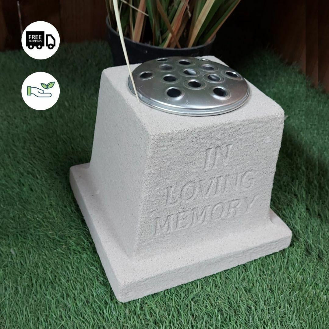 Sandstone Memorial Vase