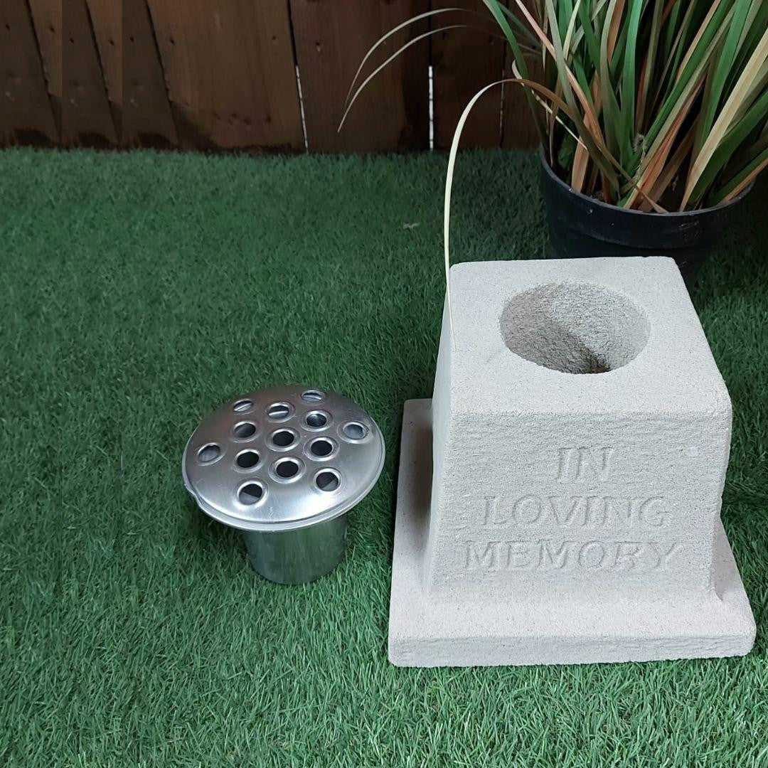 Sandstone Memorial Vase