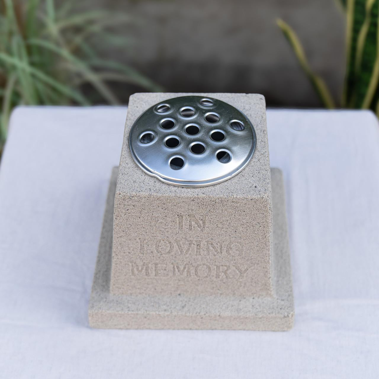 Sandstone Memorial Vase