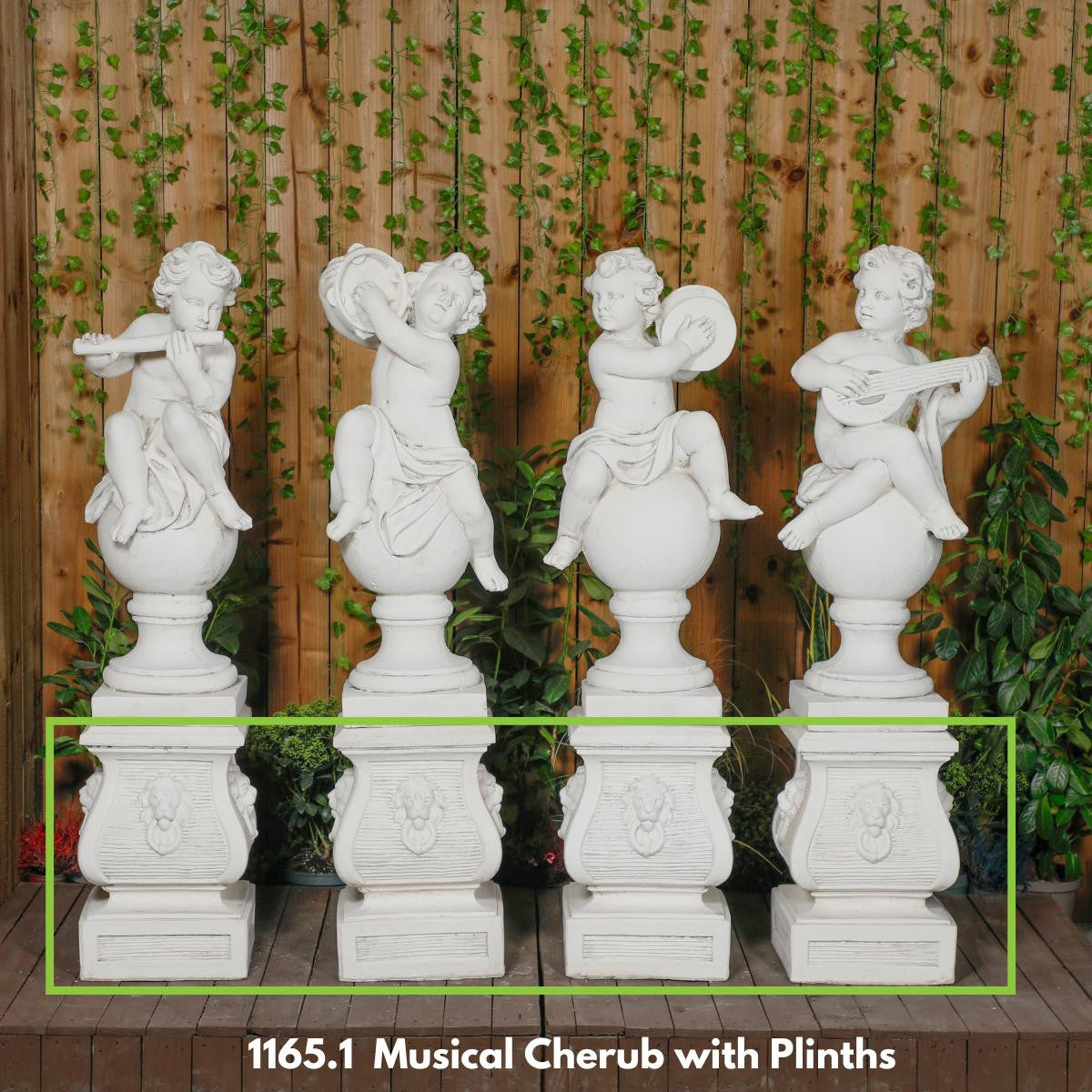Set of 4 Lion Pillar Columns