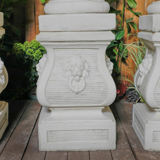 Set of 4 Lion Pillar Columns 