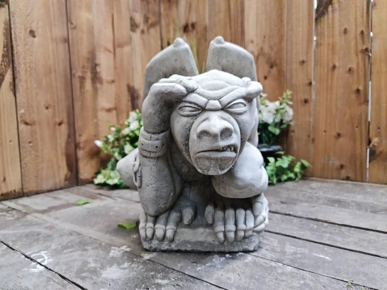 Set of Three Gargoyle statues