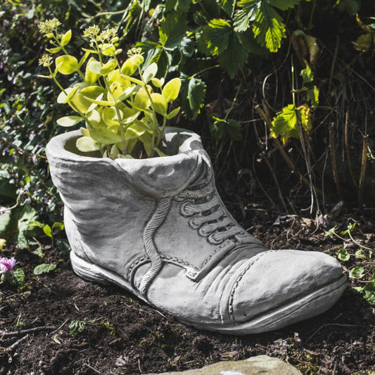 Shoe Outdoor Stone Planter