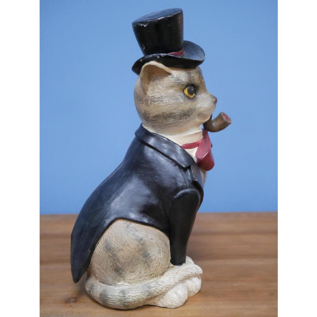 Sitting Cat Gentleman Home Decor