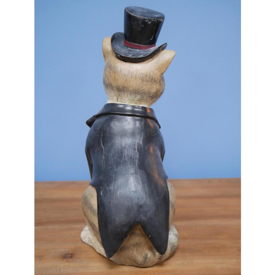 Sitting Cat Gentleman Home Decor