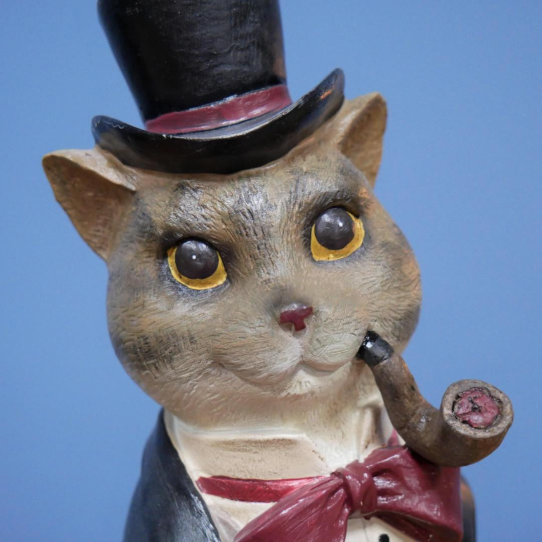 Sitting Cat Gentleman Home Decor