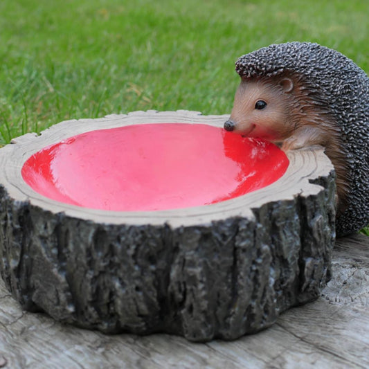 Small Adorable Hedgehog Bird Feeder