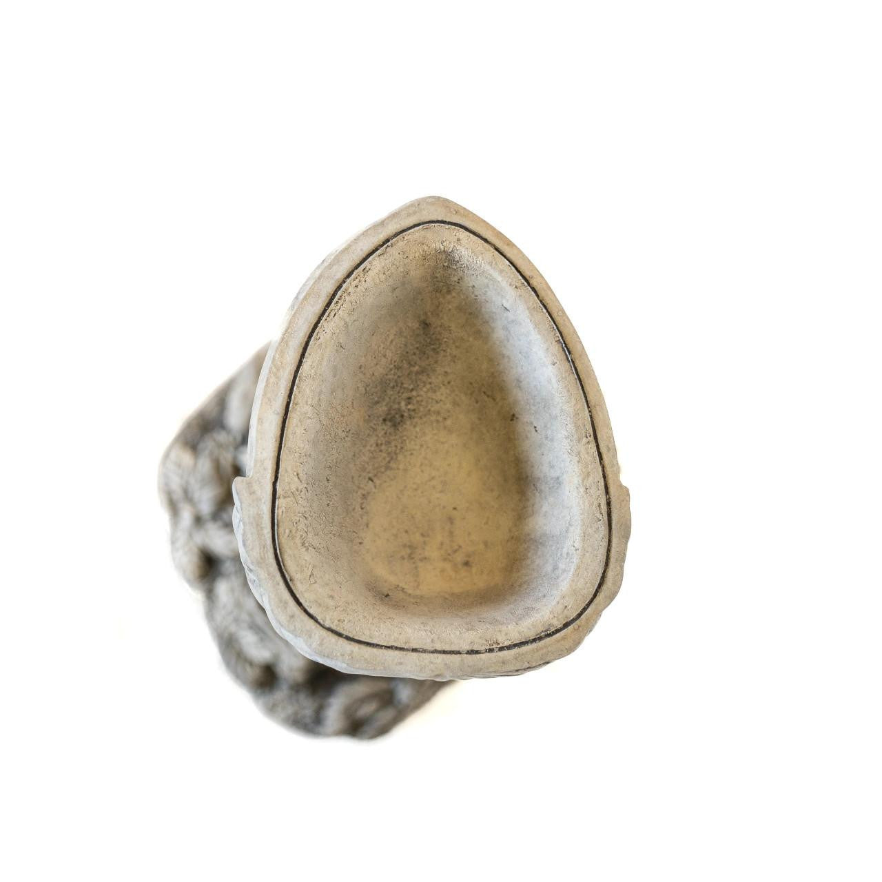 Small Adorable Squirrel And Nut Design Stonecast Bird Bath