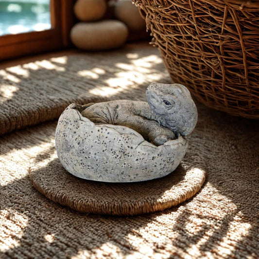 Small Brontosaurus Stone Cast Garden Sculpture Dinosaur Animal Statue