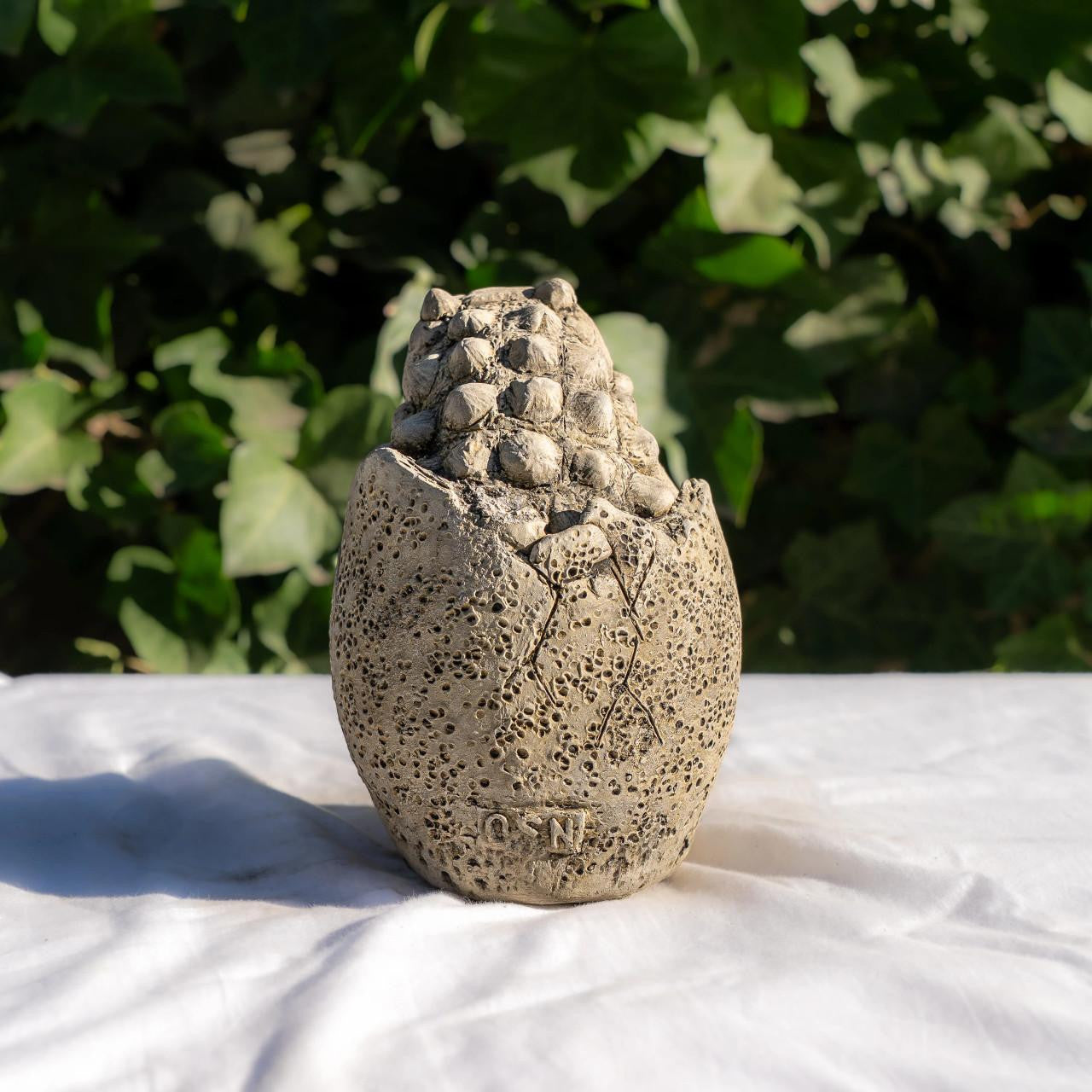 Small Stone Cast Anchisaurus Garden Sculpture  Dinosaur Animal Statue