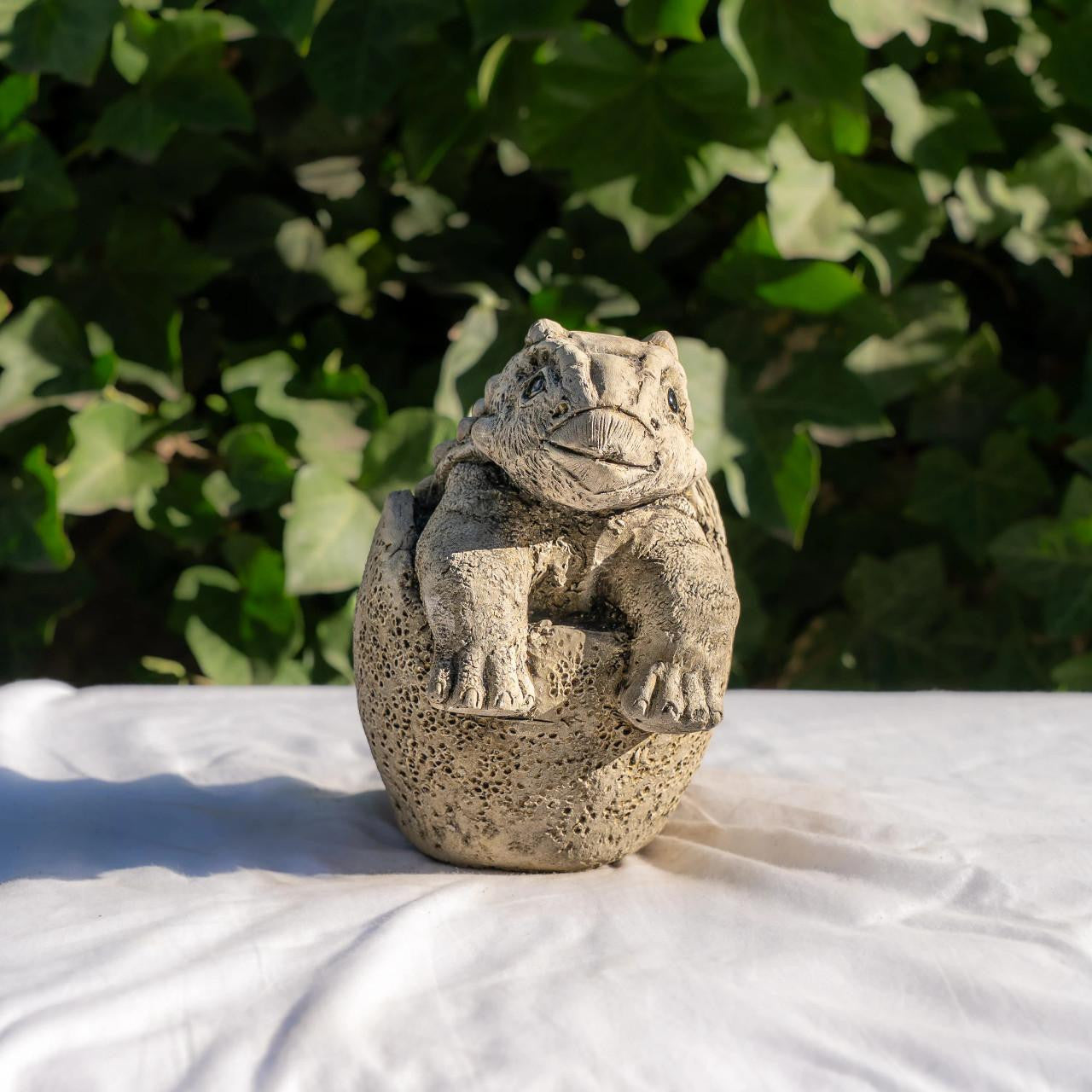 Small Stone Cast Anchisaurus Garden Sculpture  Dinosaur Animal Statue