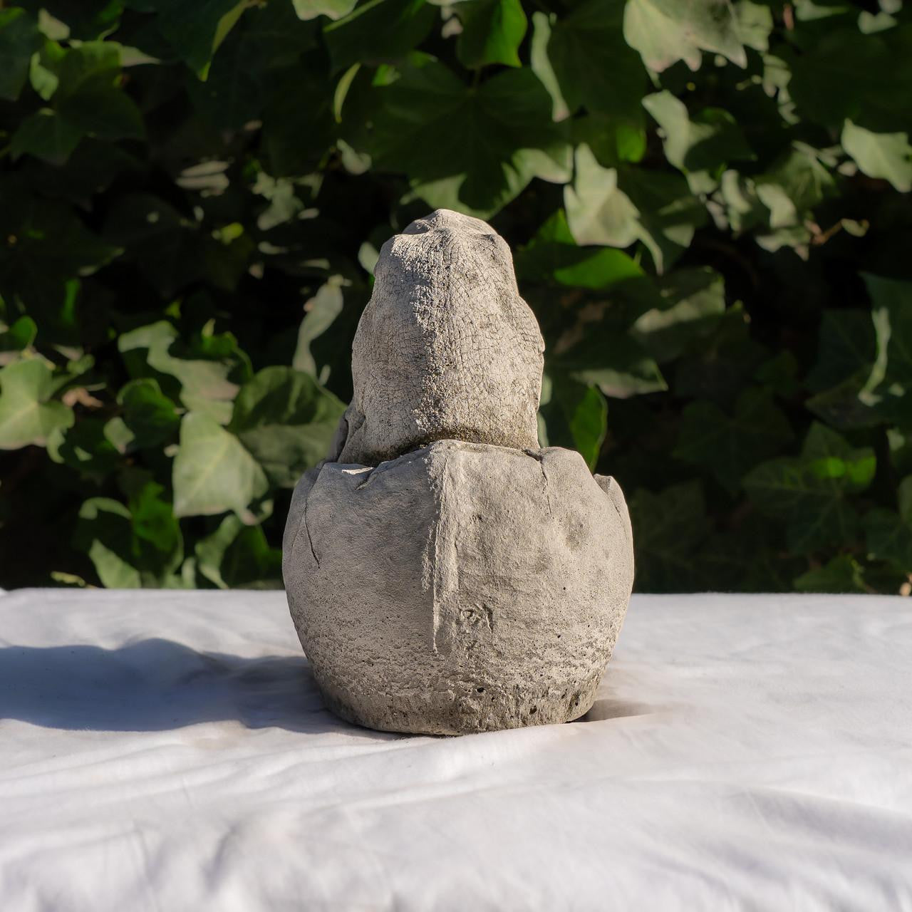 Small Stone Cast Baby T-Rex Dinosaur Garden Sculpture