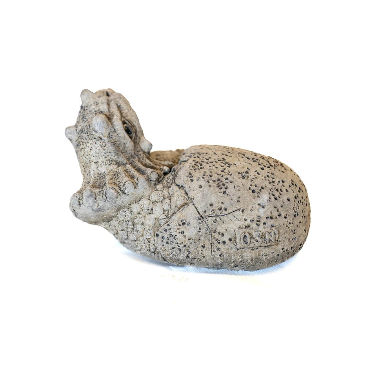 Small Stone Cast Triceratops Garden Sculpture Dinosaur Animal Statue