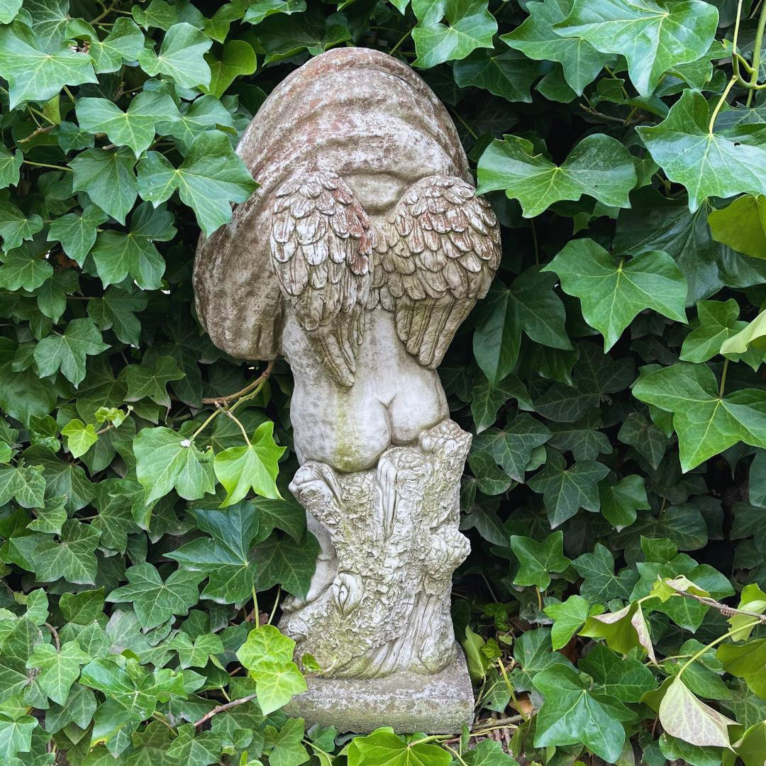 Special Limited Coloured Edition Large Cherub Statue 'Winter'