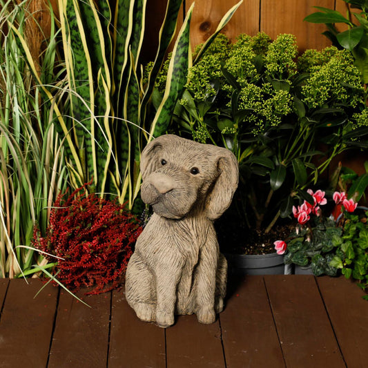 Stone Cast Airedale Terrier Garden Statue