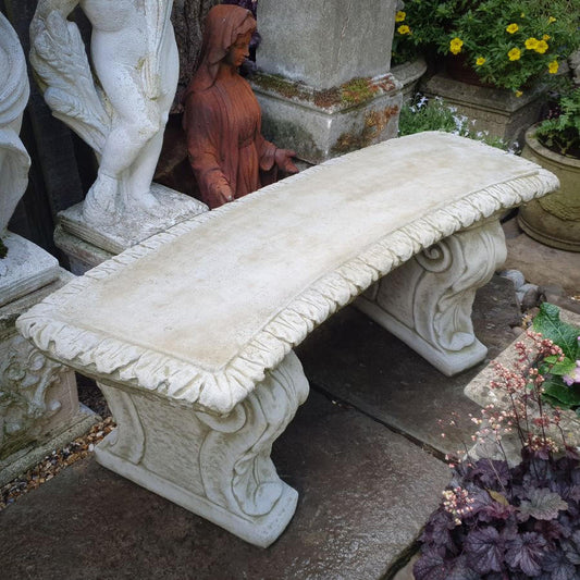 Stone Cast Florentine Design Bench