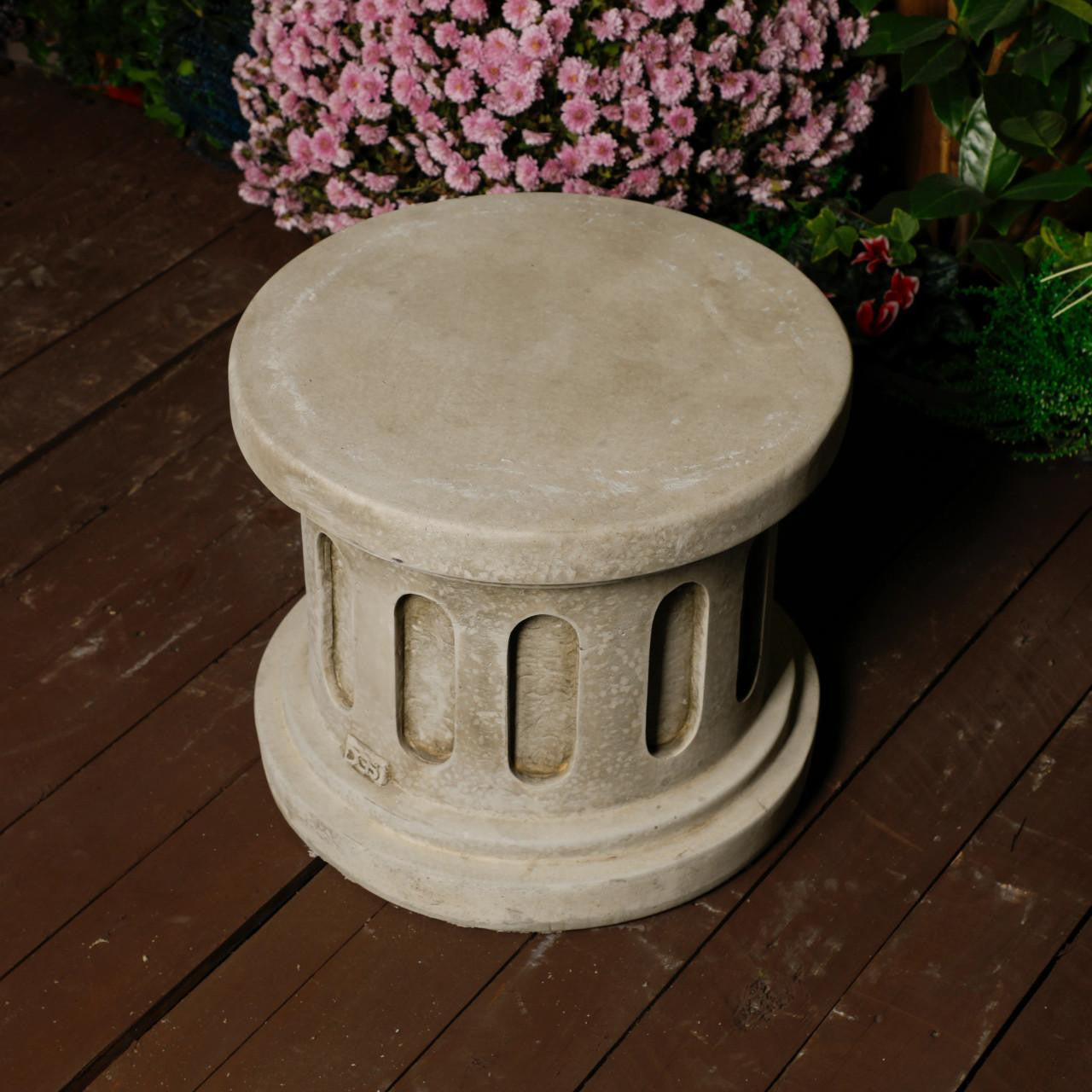 Stone Cast Fluted Round Column Pedestal