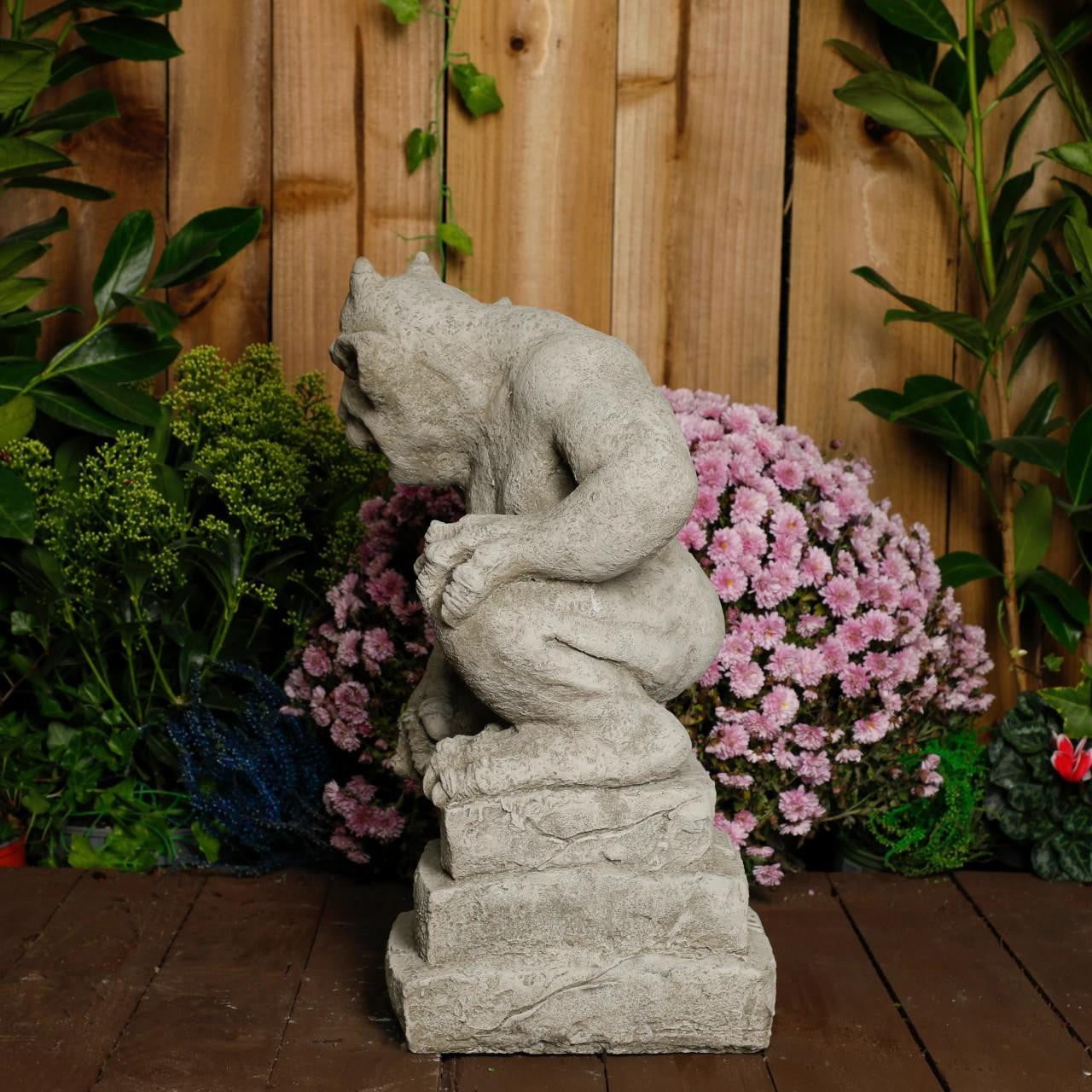 Stone Cast Guardian Gargoyle Statue 