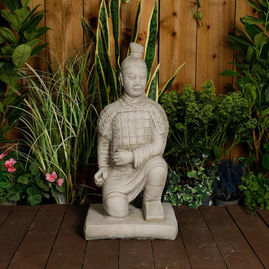 Stone Cast Japanese Samurai Garden Ornament 