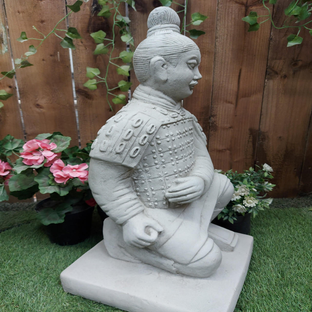Stone Cast Japanese Samurai Garden Ornament Male Statue Chinese Statue