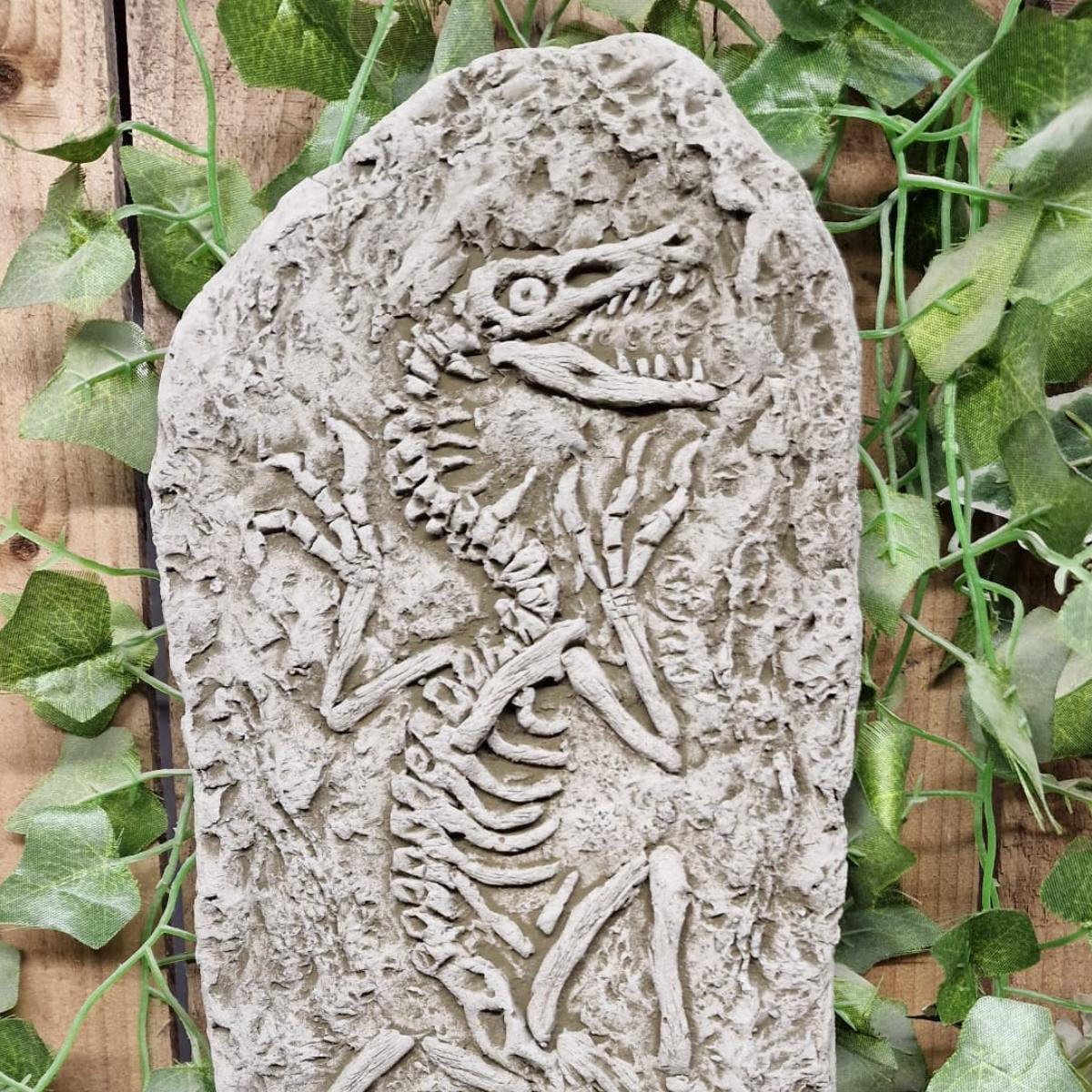 Stone Cast Jurassic Design Wall Plaque