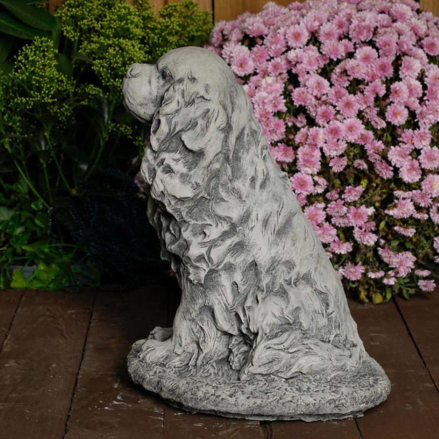 Stone Cast King Charles Spaniel Ornament