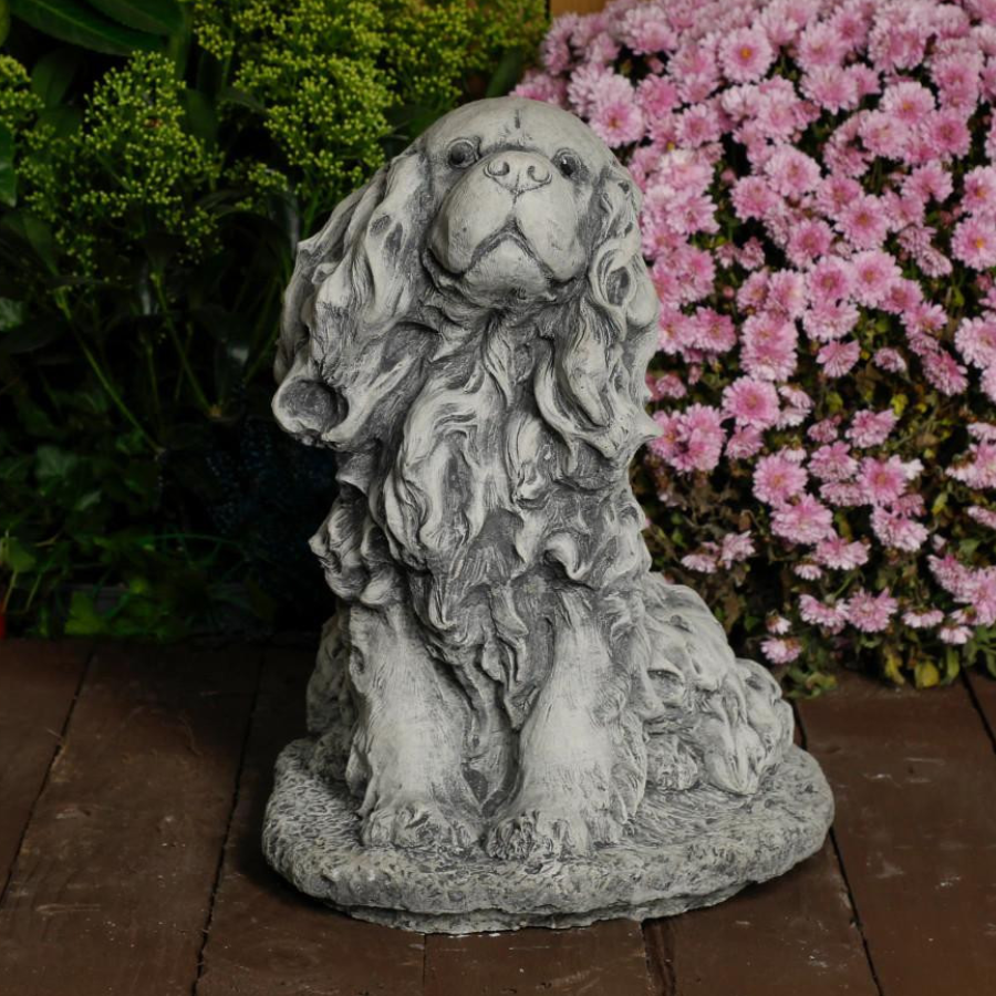 Stone Cast King Charles Spaniel Ornament