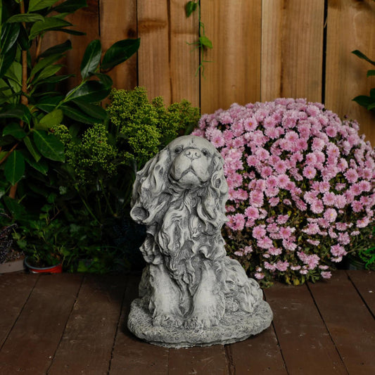 Stone Cast King Charles Spaniel Ornament 