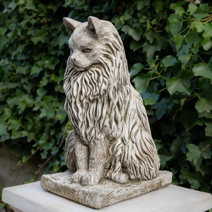 Stone Cast Large Felis Cat Garden Ornament Animal Statue