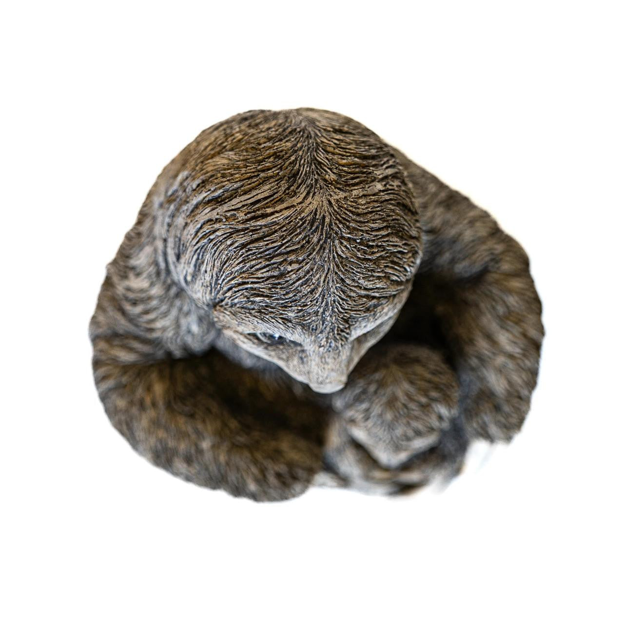 Stone Cast Mom & Baby Sloth Garden Sculpture Animal Statue