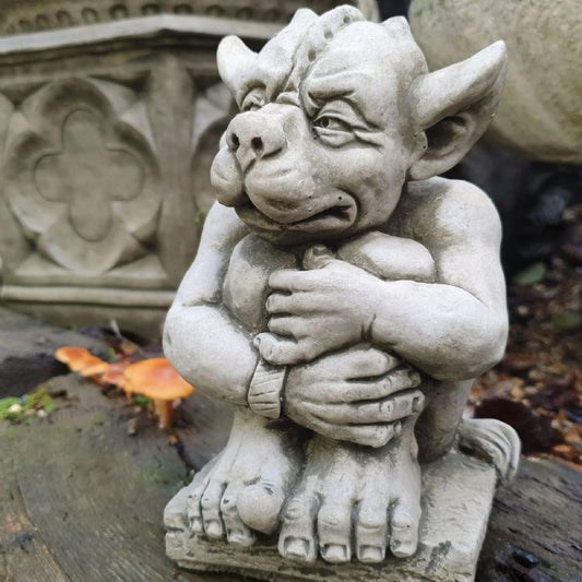 Stone Cast Sparta Stone Gargoyle B Ornament