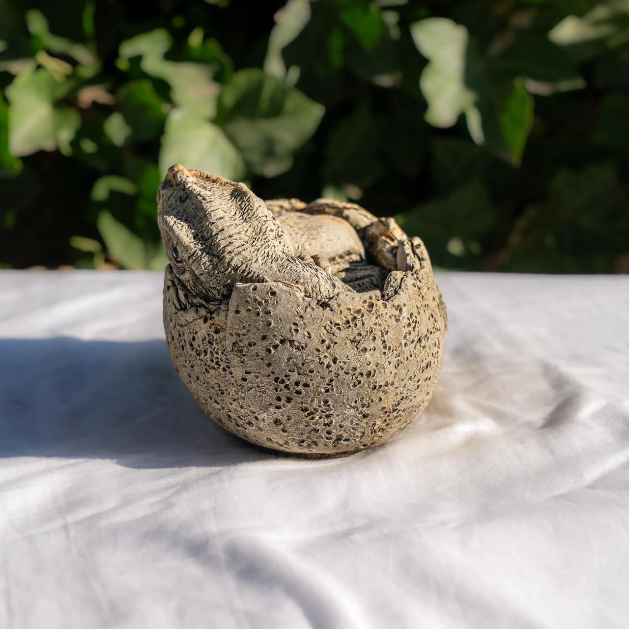 Small Stone Cast Tyrannosaurus Garden Sculpture Dinosaur Animal Statue