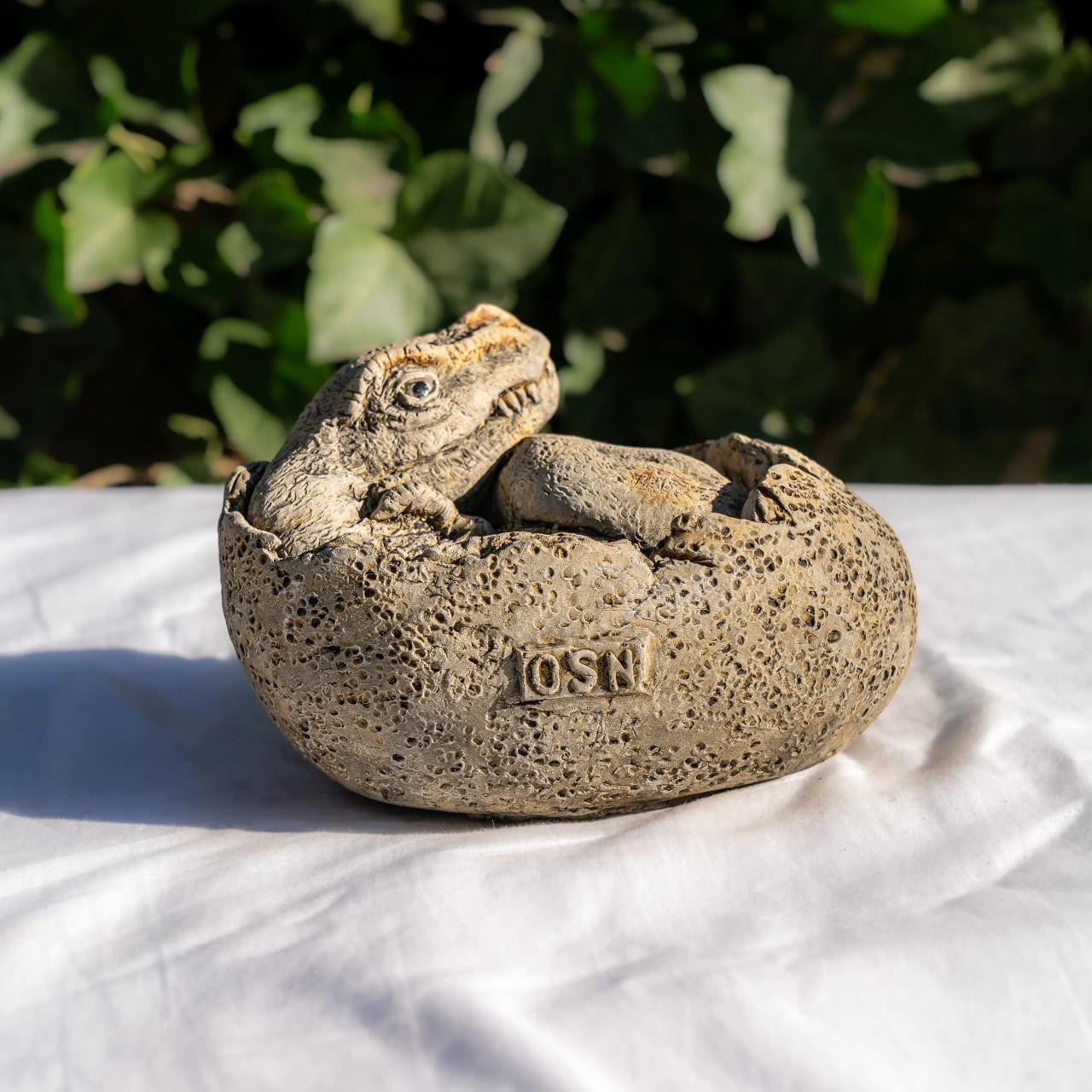 Small Stone Cast Tyrannosaurus Garden Sculpture Dinosaur Animal Statue