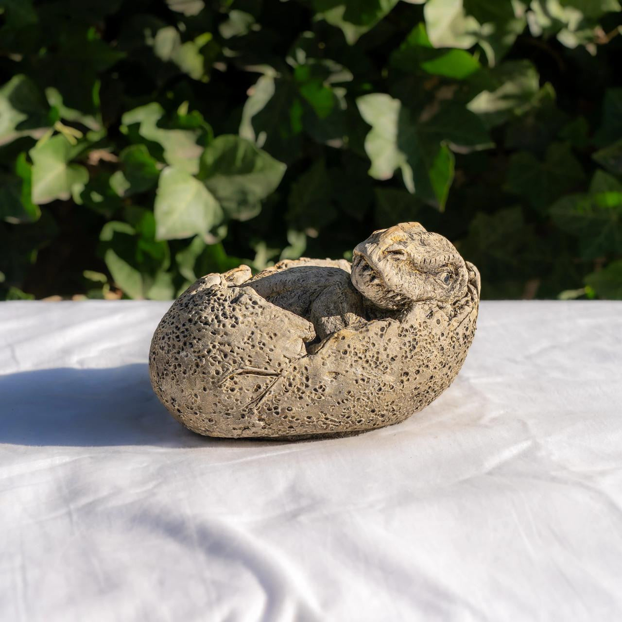 Small Stone Cast Tyrannosaurus Garden Sculpture Dinosaur Animal Statue