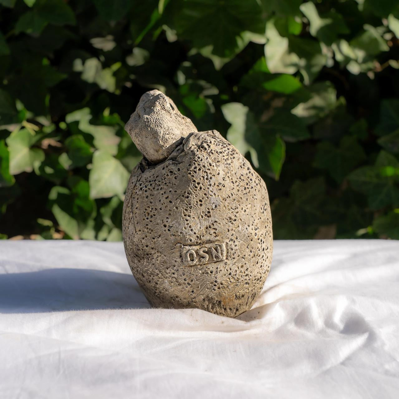 Small Stone Cast Velociraptor Garden Sculpture Dinosaur Animal Statue