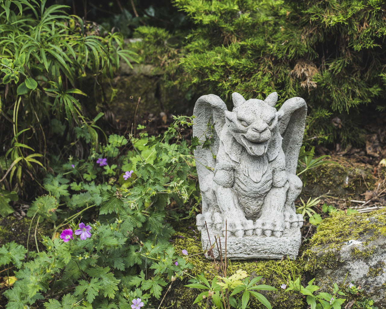 Stone cast Winged Gargoyle