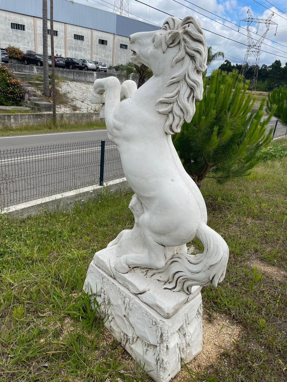 Stunning Large Rearing Horse on Wall Design Base 140cm tall!