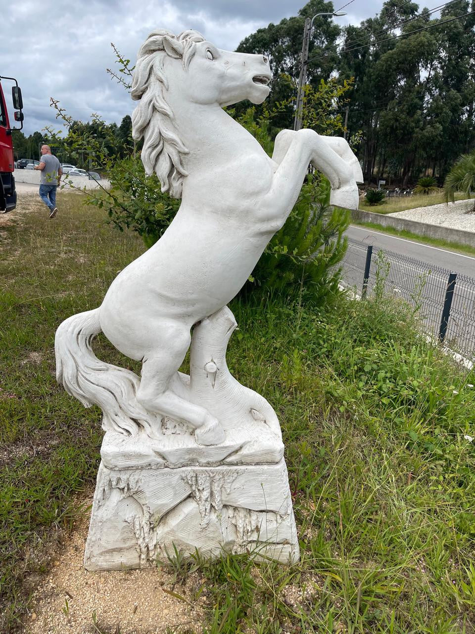 Stunning Large Rearing Horse on Wall Design Base 140cm tall!