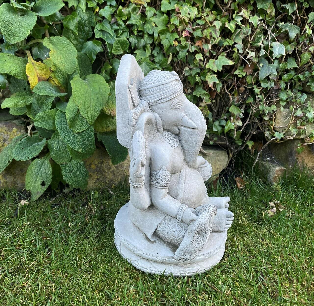Stunning Small Ganesh Garden Statue