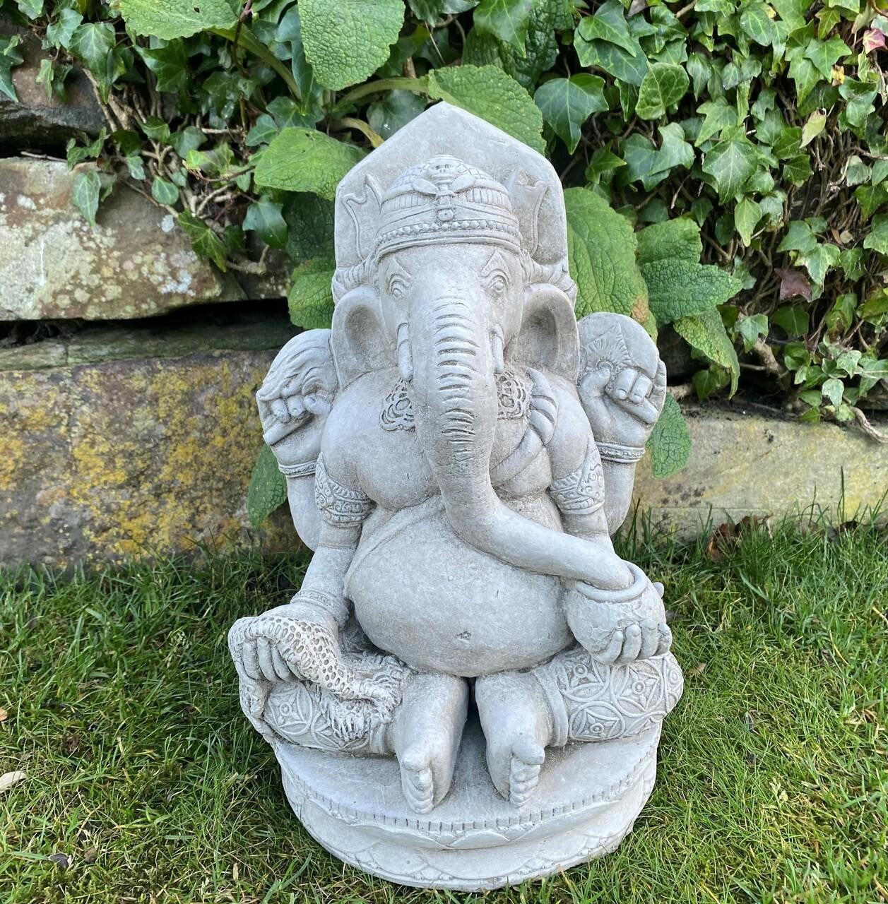 Stunning Small Ganesh Garden Statue