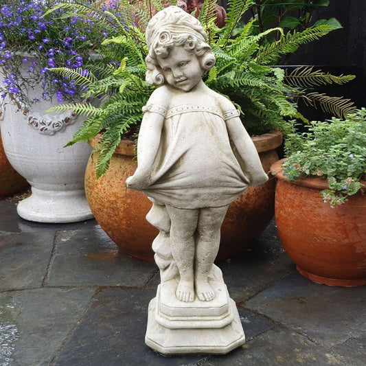 Stunning Stonecast Shy Girl Garden Statue Ornament