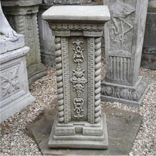Tall Ornate Square Plinth