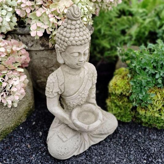 Tealight Buddha Statue Garden Ornament
