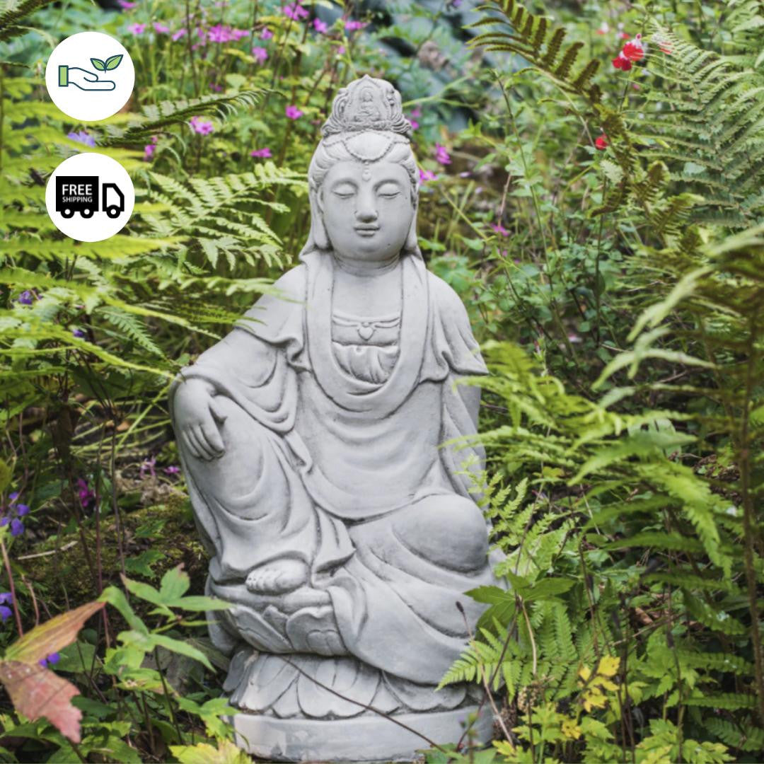Traditional Kuan Yin Guan Yin Buddha Statue