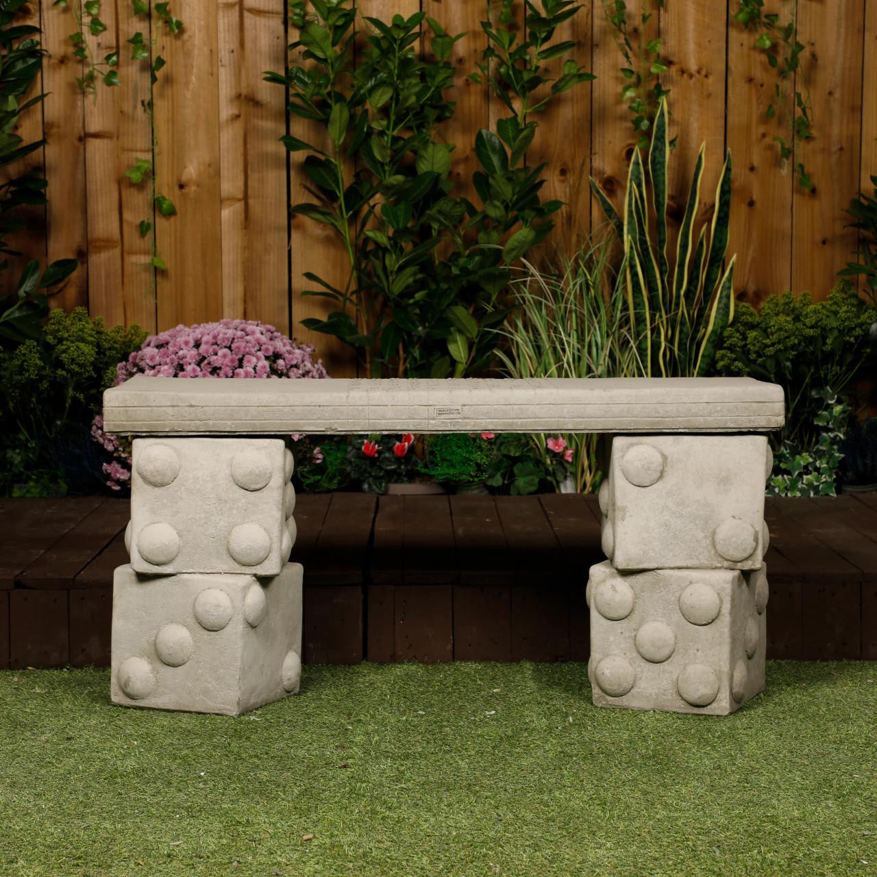Snakes & Ladders Cast Stone Bench