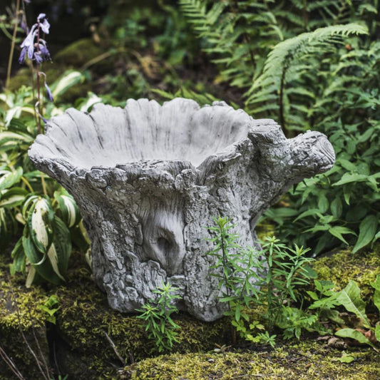 Tree Trunk shaped Birdbath