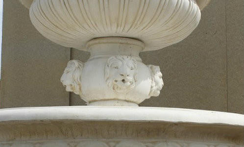 Very Large 3 Tier Lion Head Fountain