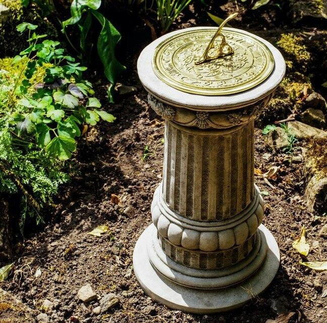 Victorian Style Medium size Sundial On Highly Decorative Column